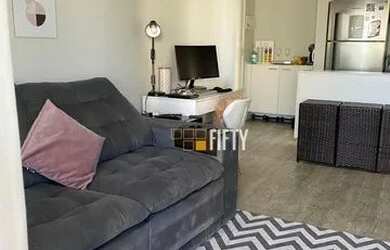 Imagem: O apartamento para alugar possui 1 Dormitório, 2 Banheiros