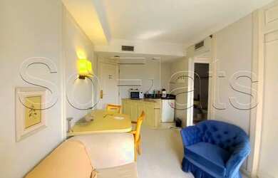 Imagem: O studio possui 1 Dormitório, 1 Banheiro, 1 Vaga na garagem