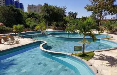 Imagem: O apartamento possui 1 Dormitório, 2 Vagas na garagem, Piscina