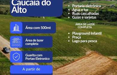 Imagem 1: Terreno para venda com 500mts em Caucaia do Alto. Com linda Vista Panorâmica