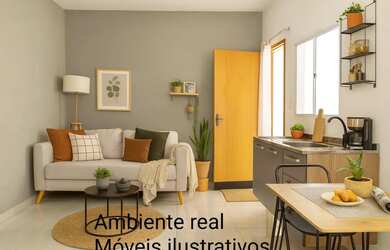 Imagem: O apartamento possui 1 Dormitório, 1 Banheiro, 5 Vagas na garagem