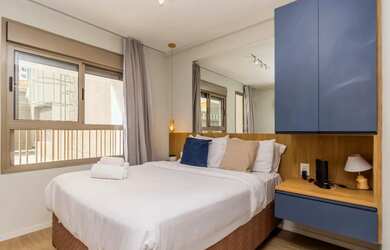 Imagem: O studio possui 1 Dormitório, 1 Banheiro, 27m² de Área, Imóvel