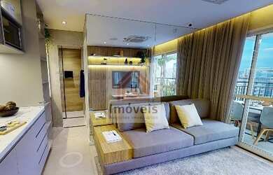 Imagem: O apartamento possui 2 Dormitórios, 1 Banheiro, 1 Vaga na garagem