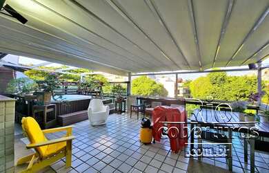 Imagem: O apartamento na cobertura possui 4 Dormitórios, 5 Banheiros