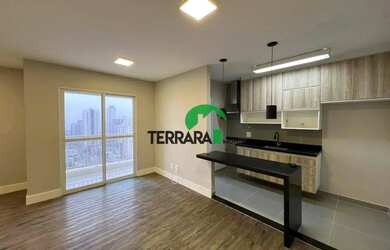 Imagem: O apartamento possui 1 Dormitório, 1 Banheiro, 1 Vaga na garagem