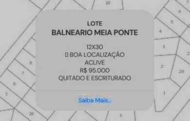 Imagem 1: Lote/Terreno para venda possui 360 metros quadrados em Jardim Balneário...
