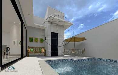 Imagem: A casa em condomínio possui 3 Dormitórios, 5 Banheiros, 4