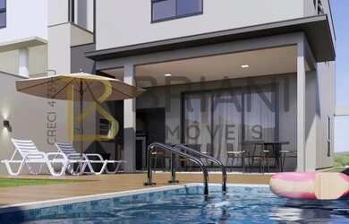 Imagem: A casa possui 3 Dormitórios, 4 Banheiros, 2 Vagas na garagem