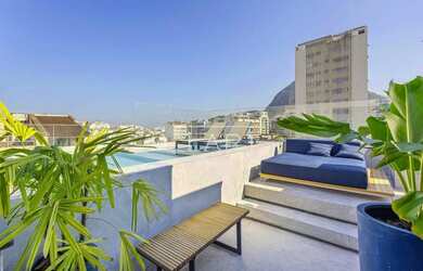 Imagem: O apartamento na cobertura possui 3 Dormitórios, 3 Banheiros