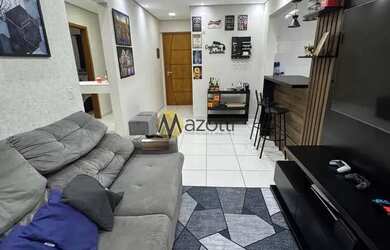 Imagem: O apartamento possui 1 Dormitório, 1 Banheiro, 1 Vaga na garagem