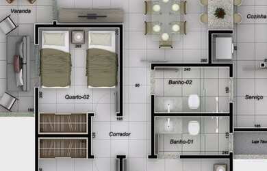 Imagem 3: Apartamento MONTADO - 3 QUARTOS - SANTA MÔNICA