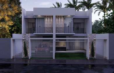 Imagem: A casa possui 3 Dormitórios, 2 Banheiros, 1 Vaga na garagem