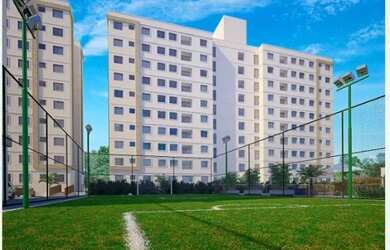 Imagem: O apartamento possui 2 Dormitórios, 1 Banheiro, 1 Vaga na garagem