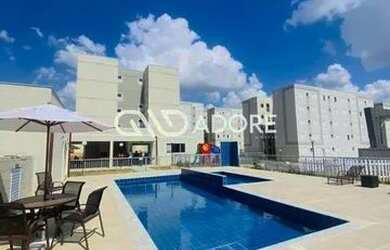 Imagem: O apartamento possui 2 Dormitórios, 1 Banheiro, 1 Vaga na garagem