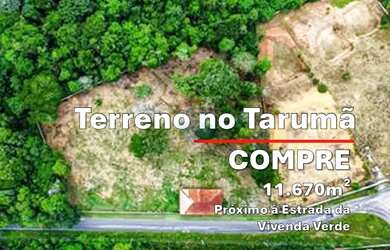 Imagem: O terreno possui 11.670m² de Área e está localizado em Tarumã