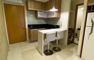 Imagem: O studio possui 1 Dormitório, 1 Banheiro, 1 Vaga na garagem