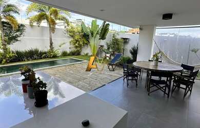 Imagem 4: CASA DESLUMBRANTE COM 3 SUÍTES NO ALPHAVILLE LITORAL NORTE III -FRENTE...