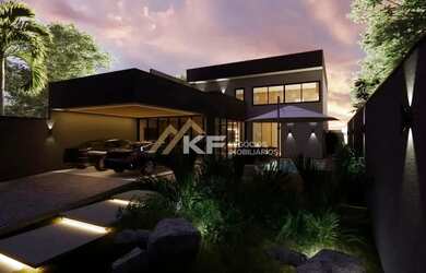 Imagem: A casa possui 5 Dormitórios, 4 Banheiros, 5 Vagas na garagem