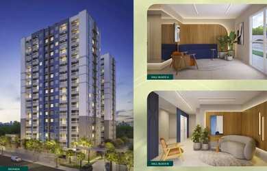 Imagem: O apartamento possui 2 Dormitórios, 1 Banheiro, 1 Vaga na garagem