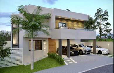 Imagem: A casa possui 5 Dormitórios, 4 Banheiros, 2 Vagas na garagem