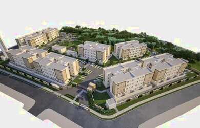 Imagem: O apartamento possui 2 Dormitórios, 1 Banheiro, 1 Vaga na garagem