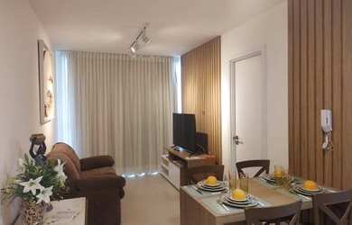 Imagem: O apartamento possui 1 Dormitório, 1 Banheiro, 1 Vaga na garagem