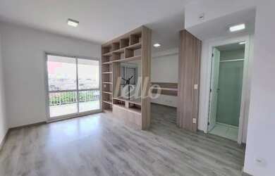 Imagem: O apartamento possui 1 Dormitório, 1 Banheiro, 1 Vaga na garagem