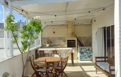 Imagem: O apartamento na cobertura possui 3 Dormitórios, 3 Banheiros