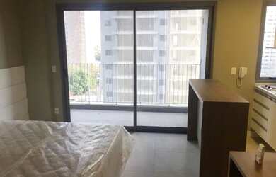 Imagem: O studio possui 1 Dormitório, 1 Banheiro, 1 Vaga na garagem