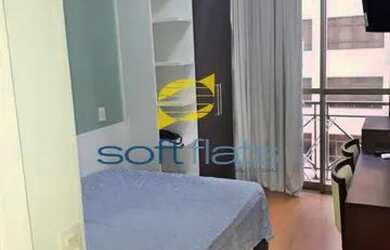 Imagem: O studio possui 1 Dormitório, 1 Banheiro, 1 Vaga na garagem