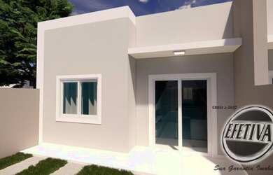 Imagem: A casa possui 2 Dormitórios, 2 Banheiros, 2 Vagas na garagem