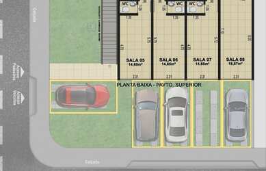 Imagem: O depósito possui 5 Vagas na garagem, 15m² de Área e está