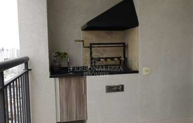 Imagem 4: Apto 79m2 - Andar alto- vista livre - Piso Laminado Durafloor na sala...