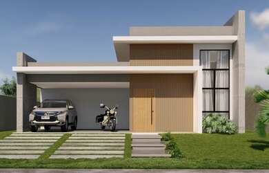 Imagem: A casa em condomínio possui 3 Dormitórios, 5 Banheiros, 2