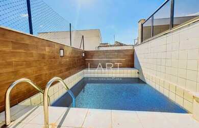 Imagem: O apartamento na cobertura possui 4 Dormitórios, 3 Banheiros