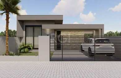 Imagem: A casa possui 3 Dormitórios, 3 Banheiros, 2 Vagas na garagem