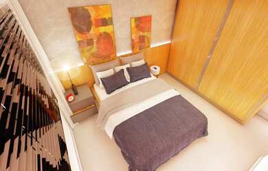 Imagem: A casa em condomínio possui 3 Dormitórios, 3 Banheiros, 4