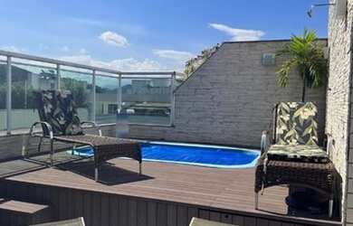 Imagem: O apartamento na cobertura possui 3 Dormitórios, 3 Banheiros