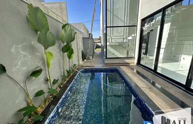 Imagem: A casa em condomínio possui 3 Dormitórios, 4 Banheiros, 4