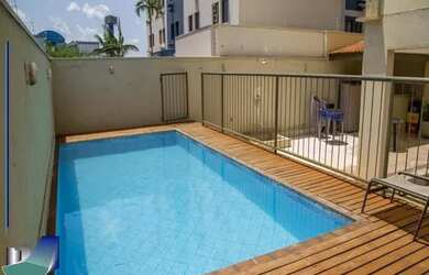 Imagem: O apartamento possui 1 Dormitório, 1 Banheiro, 1 Vaga na garagem