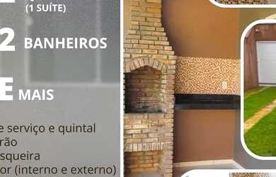 Imagem: A casa possui 2 Dormitórios, 2 Banheiros, 4 Vagas na garagem