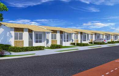 Imagem: A casa possui 2 Dormitórios, 1 Banheiro, 1 Vaga na garagem