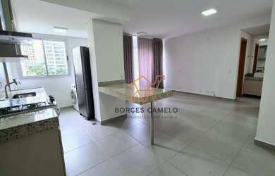 Imagem: O apartamento possui 1 Dormitório, 1 Banheiro, 1 Vaga na garagem