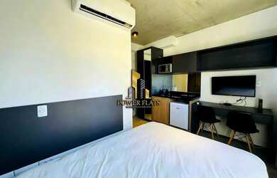 Imagem 5: Flat Mobiliado na Bela Vista para Alugar 18m² Metrô Consolação Lazer...