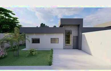 Imagem: A casa possui 3 Dormitórios, 2 Banheiros, 2 Vagas na garagem