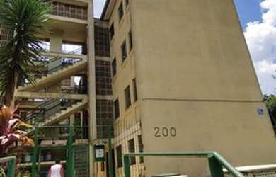 Imagem: O apartamento possui 2 Dormitórios, 1 Banheiro, 1 Vaga na garagem