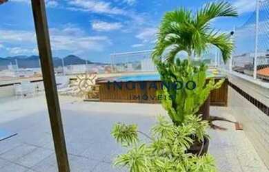 Imagem: O apartamento na cobertura possui 4 Dormitórios, 5 Banheiros