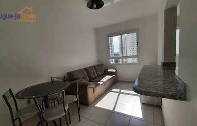 Imagem: O apartamento possui 1 Dormitório, 1 Banheiro, 1 Vaga na garagem