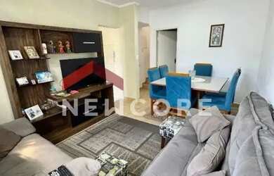 Imagem: O apartamento possui 1 Dormitório, 2 Banheiros, 1 Vaga na garagem