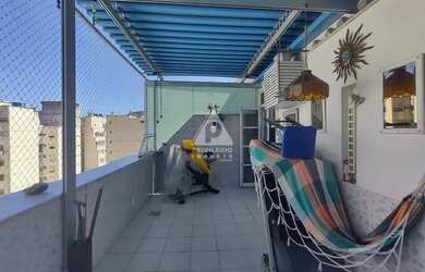 Imagem: O apartamento na cobertura possui 1 Dormitório, 2 Banheiros